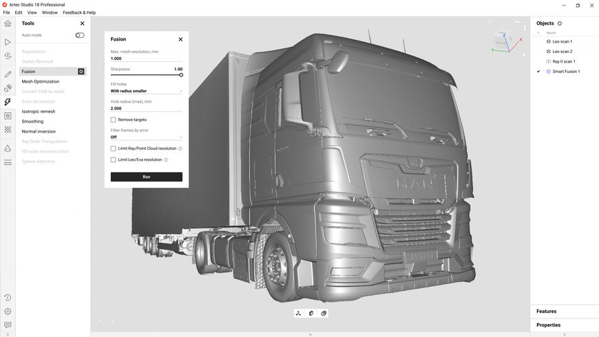 Artec 3D lance Artec Studio 18 : un logiciel de scan 3D en couleur, plus rapide, piloté par l’IA et certifié pour la métrologie